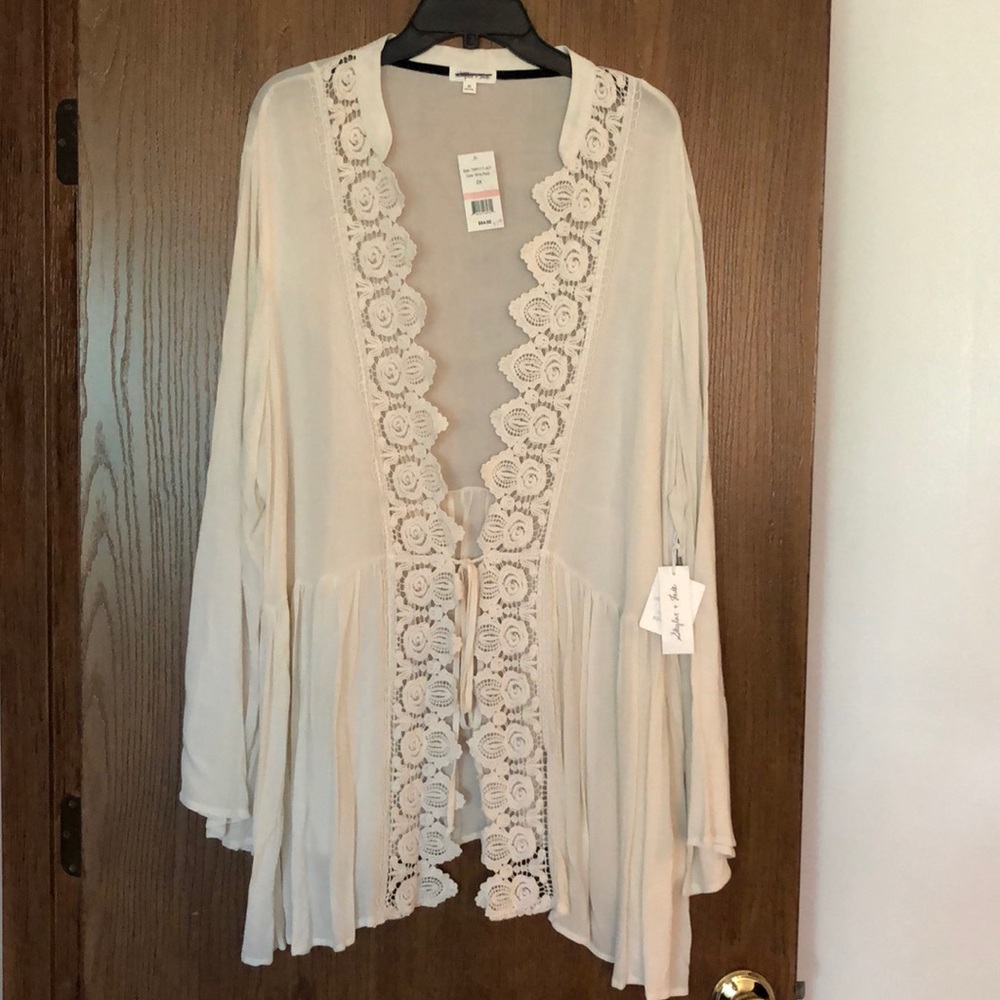 Light Weight Long Sleeve Long Length Coverup
